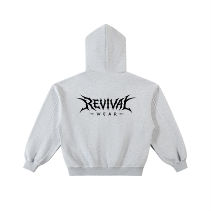 BOXY FLEECE ZIP HOODIE