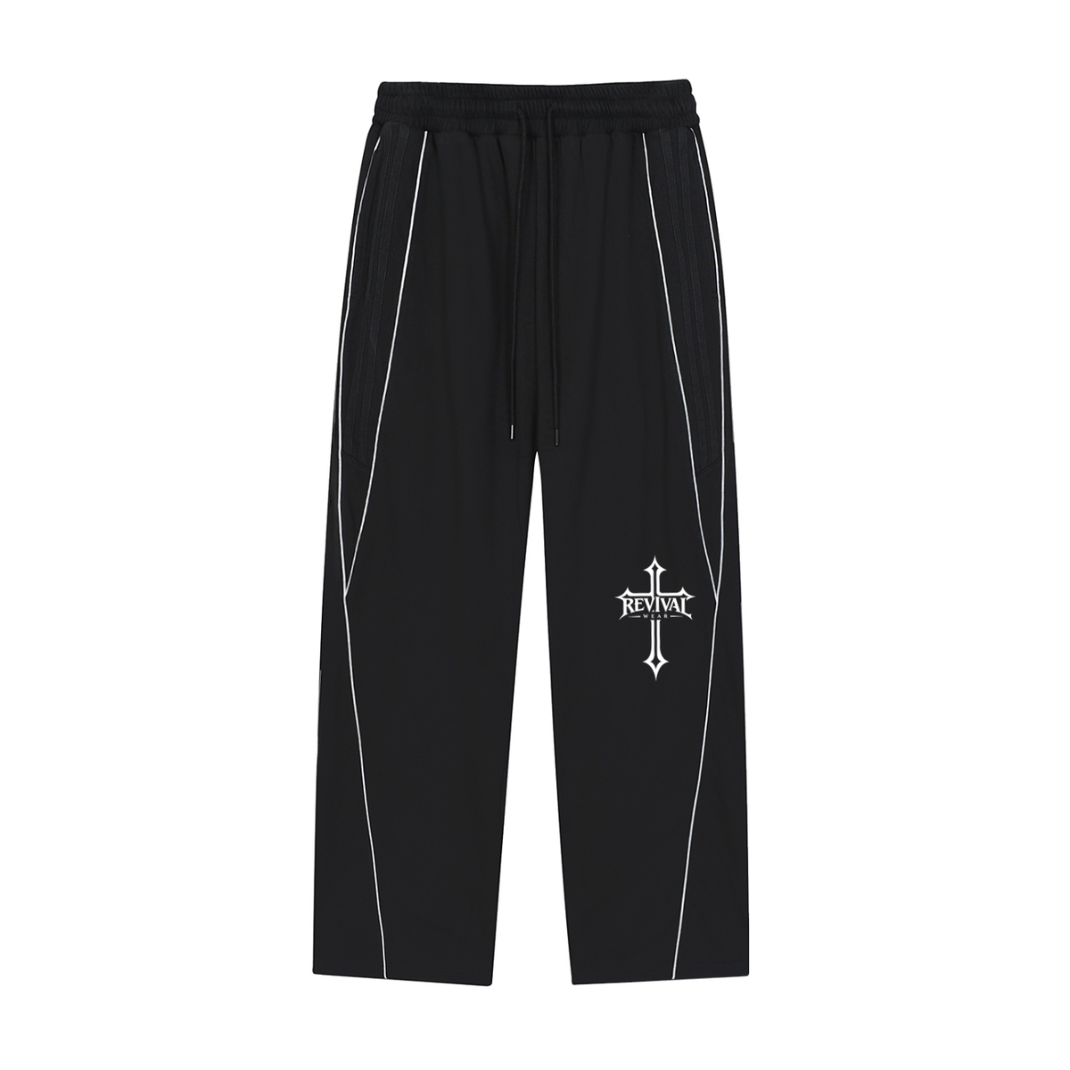 STRIPED STRAIGHT-LEG SWEATPANTS