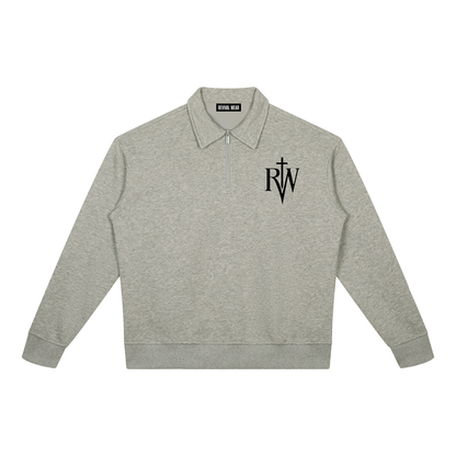 QUARTER-ZIP SWEATSHIRT