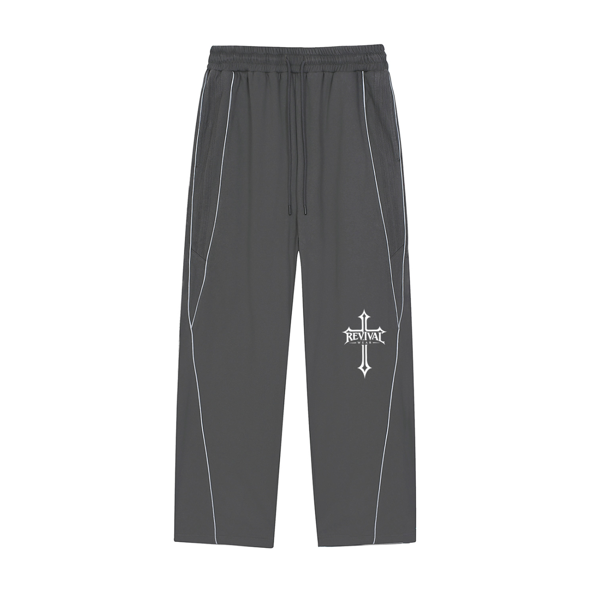STRIPED STRAIGHT-LEG SWEATPANTS