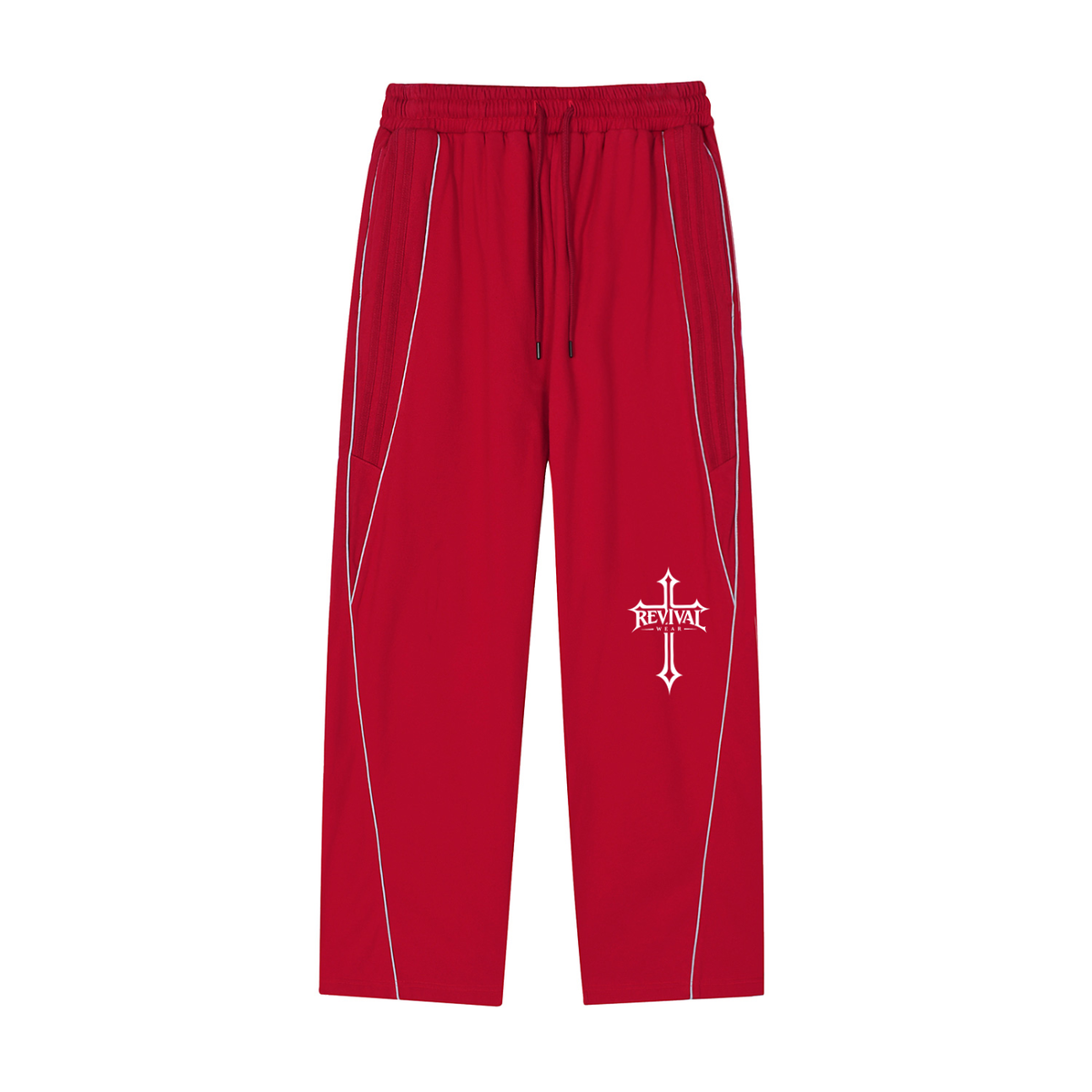 STRIPED STRAIGHT-LEG SWEATPANTS